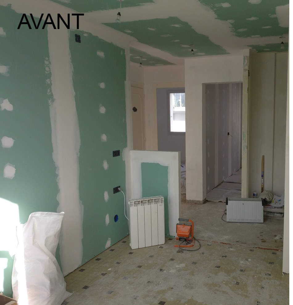 Chantier de rénovation avant travaux - avant